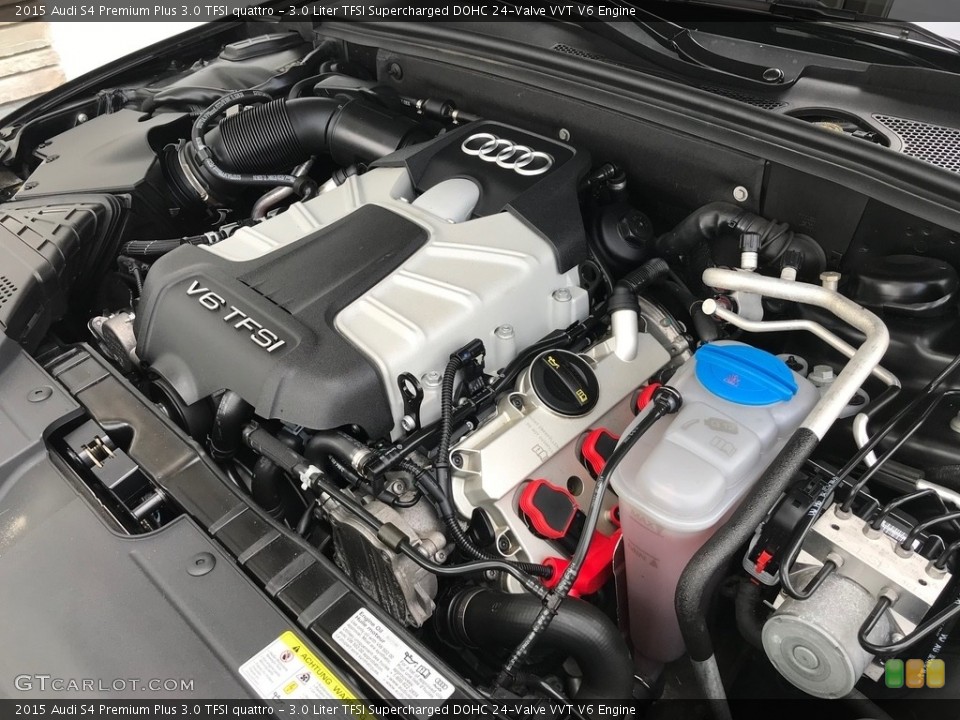 3.0 Liter TFSI Supercharged DOHC 24-Valve VVT V6 2015 Audi S4 Engine