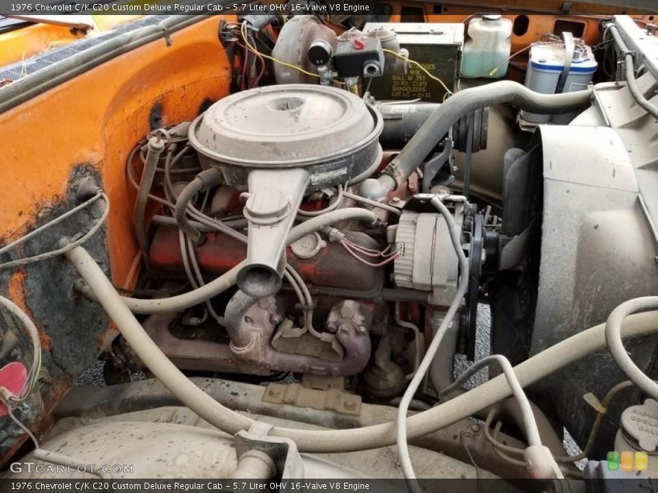 5.7 Liter OHV 16-Valve V8 Engine for the 1976 Chevrolet C/K #138613692