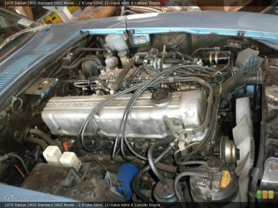 2.8 Liter SOHC 12-Valve Inline 6 Cylinder 1976 Datsun 280Z Engine