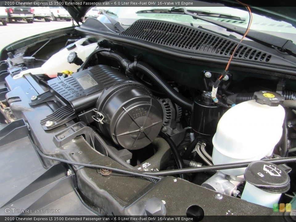 6.0 Liter Flex-Fuel OHV 16-Valve V8 2010 Chevrolet Express Engine
