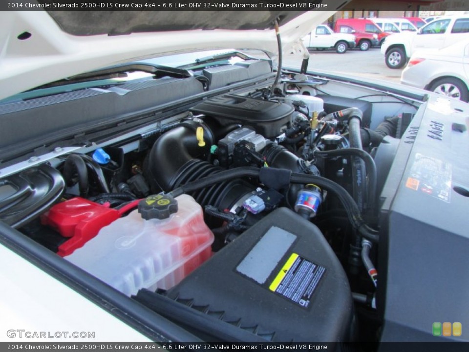 6.6 Liter OHV 32-Valve Duramax Turbo-Diesel V8 2014 Chevrolet Silverado 2500HD Engine