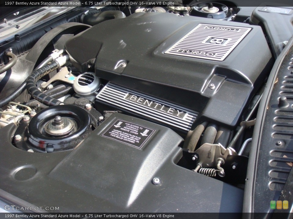 6.75 Liter Turbocharged OHV 16-Valve V8 1997 Bentley Azure Engine