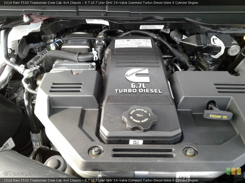 6.7 L6.7 Liter OHV 24-Valve Cummins Turbo-Diesel Inline 6 Cylinder Engine for the 2019 Ram 5500 #138646749
