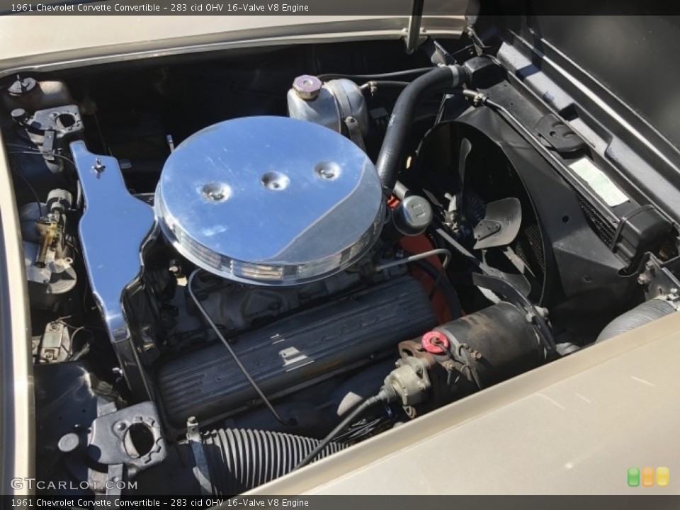 283 cid OHV 16-Valve V8 1961 Chevrolet Corvette Engine