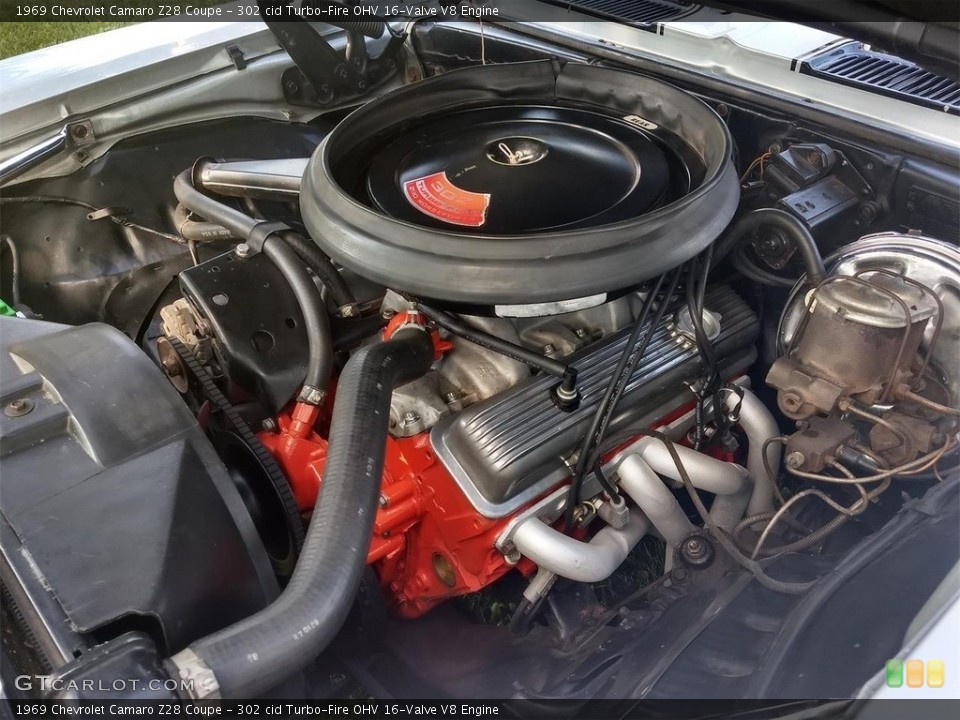 302 cid Turbo-Fire OHV 16-Valve V8 Engine for the 1969 Chevrolet Camaro #138659097