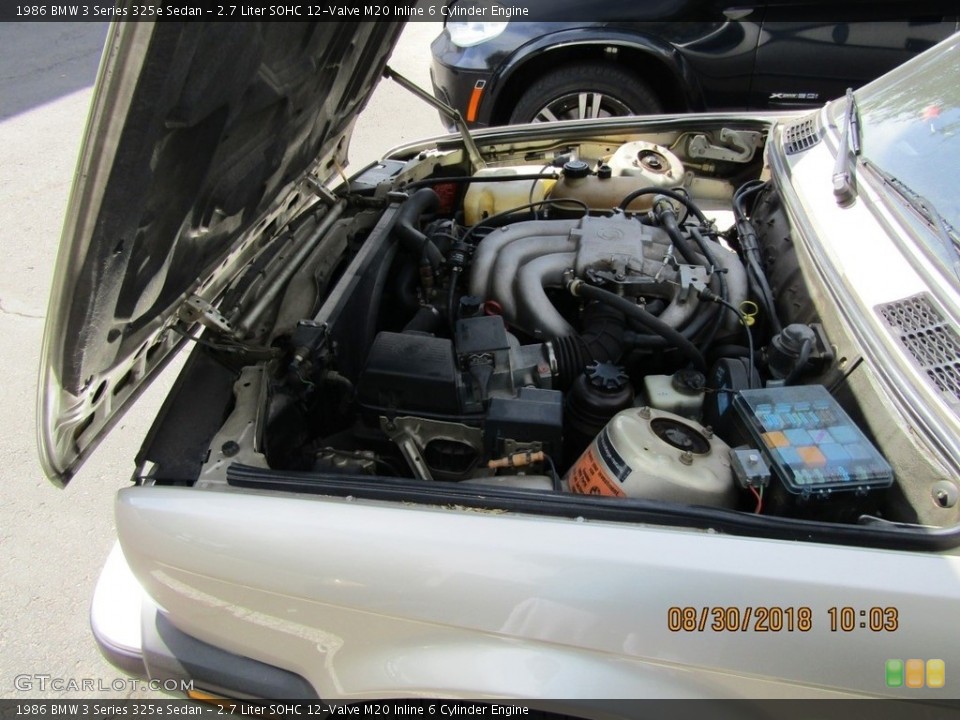 2.7 Liter SOHC 12-Valve M20 Inline 6 Cylinder 1986 BMW 3 Series Engine