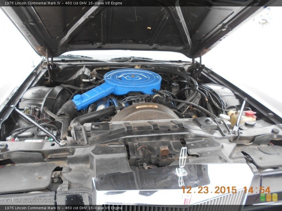 460 cid OHV 16-Valve V8 1976 Lincoln Continental Engine