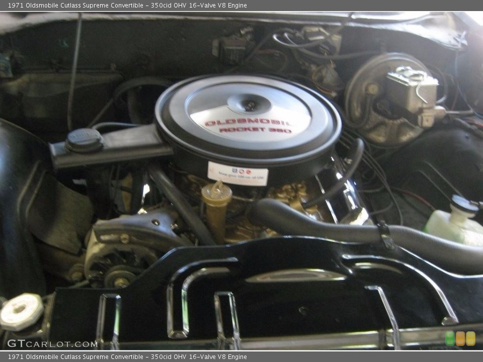 350cid OHV 16-Valve V8 Engine for the 1971 Oldsmobile Cutlass Supreme #138676338