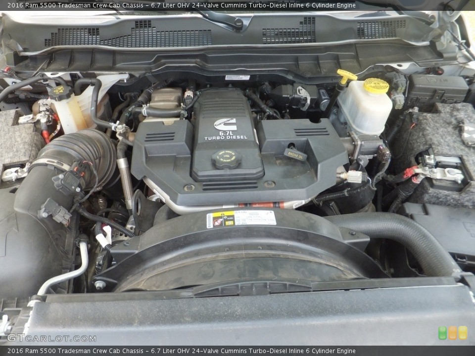 6.7 Liter OHV 24-Valve Cummins Turbo-Diesel Inline 6 Cylinder 2016 Ram 5500 Engine