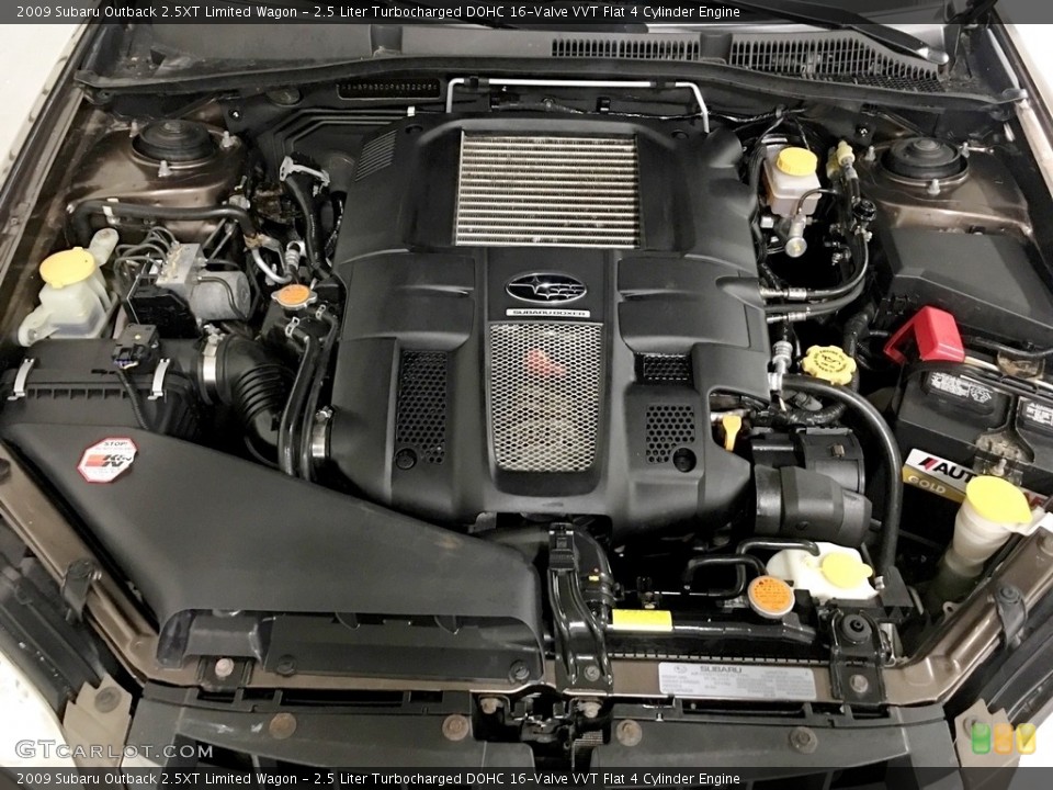 2.5 Liter Turbocharged DOHC 16-Valve VVT Flat 4 Cylinder Engine for the 2009 Subaru Outback #138687024