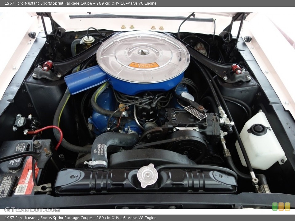 289 cid OHV 16-Valve V8 1967 Ford Mustang Engine