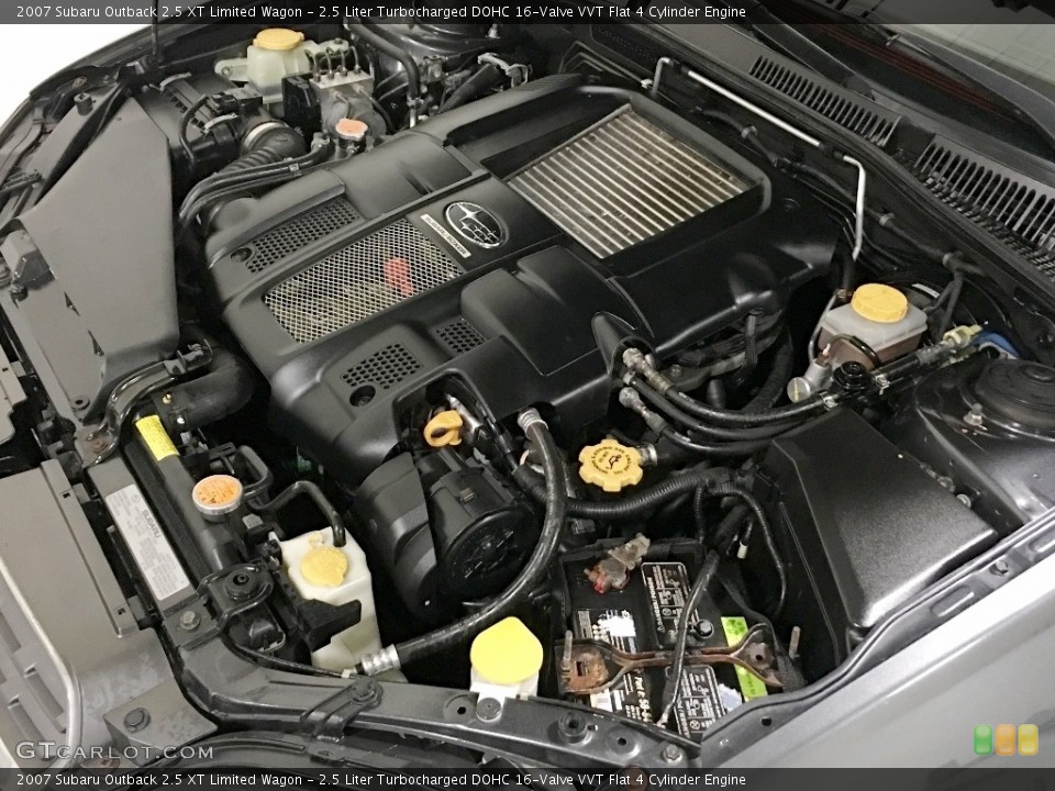 2.5 Liter Turbocharged DOHC 16-Valve VVT Flat 4 Cylinder 2007 Subaru Outback Engine