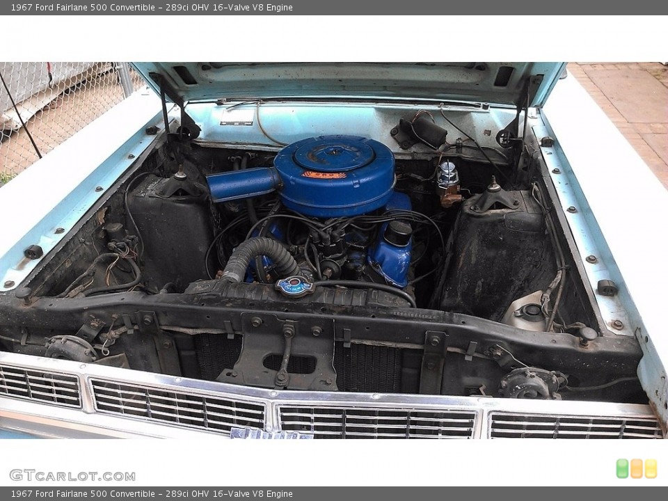 289ci OHV 16-Valve V8 1967 Ford Fairlane 500 Engine