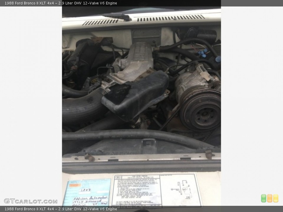 2.9 Liter OHV 12-Valve V6 Engine for the 1988 Ford Bronco II #138698550