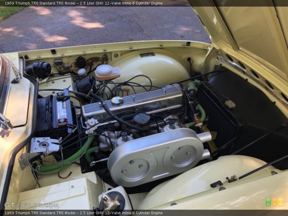 2.5 Liter OHV 12-Valve Inline 6 Cylinder 1969 Triumph TR6 Engine