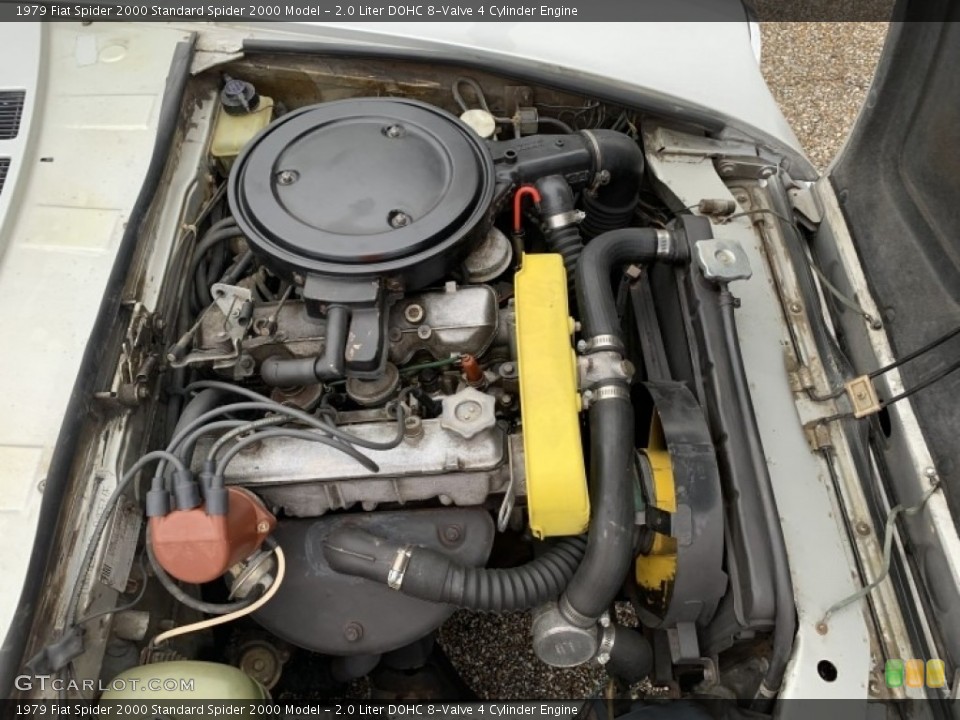2.0 Liter DOHC 8-Valve 4 Cylinder 1979 Fiat Spider 2000 Engine