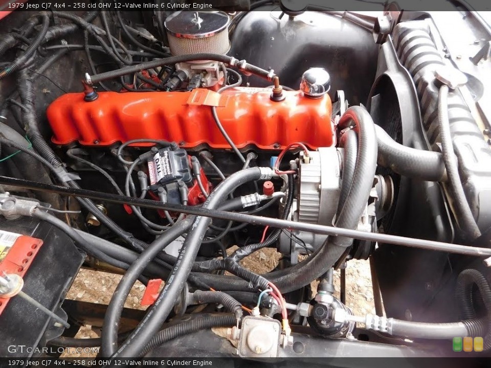 258 cid OHV 12-Valve Inline 6 Cylinder Engine for the 1979 Jeep CJ7 #138714516