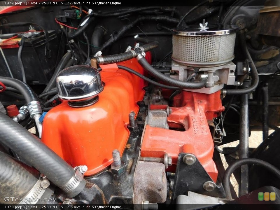 258 cid OHV 12-Valve Inline 6 Cylinder Engine for the 1979 Jeep CJ7 #138714540