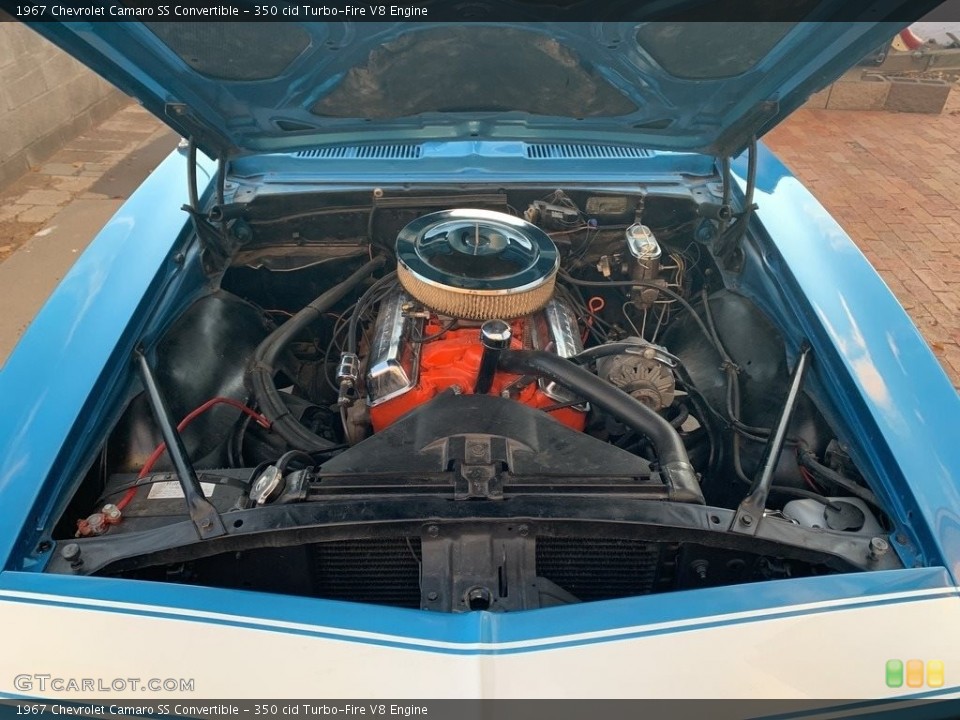 350 cid Turbo-Fire V8 1967 Chevrolet Camaro Engine