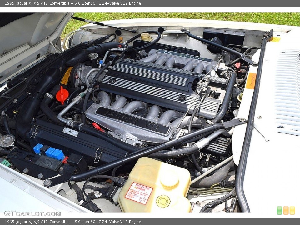 6.0 Liter SOHC 24-Valve V12 1995 Jaguar XJ Engine