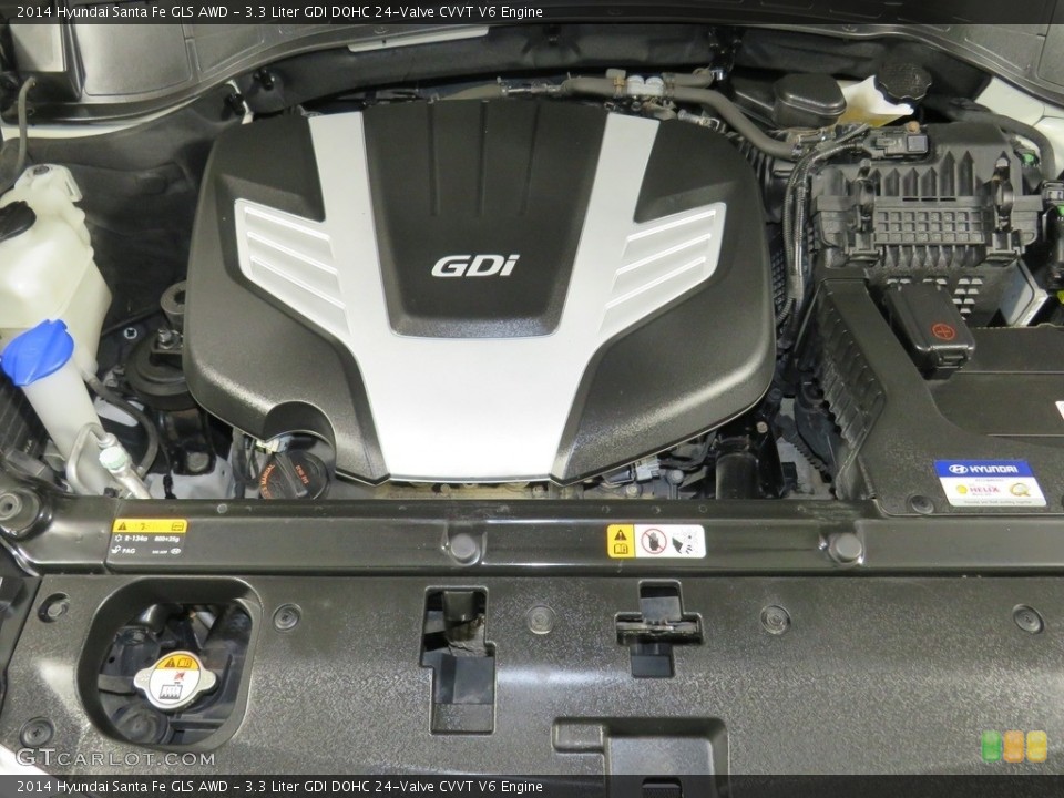 3.3 Liter GDI DOHC 24-Valve CVVT V6 Engine for the 2014 Hyundai Santa Fe #138734955