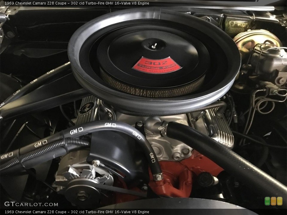302 cid Turbo-Fire OHV 16-Valve V8 Engine for the 1969 Chevrolet Camaro #138737451