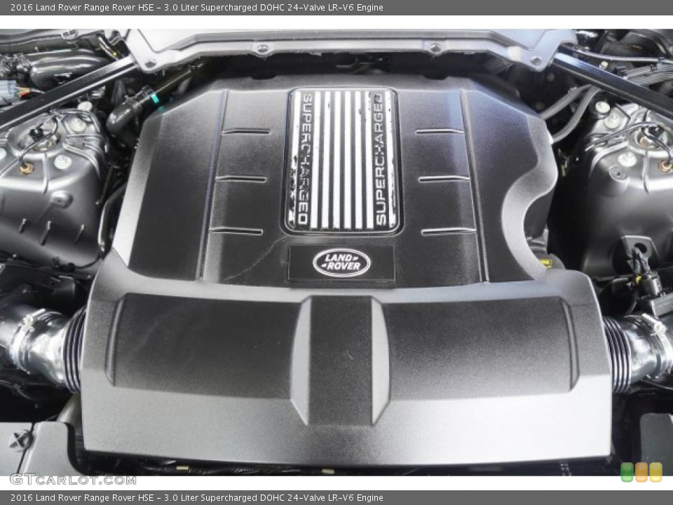 3.0 Liter Supercharged DOHC 24-Valve LR-V6 2016 Land Rover Range Rover Engine