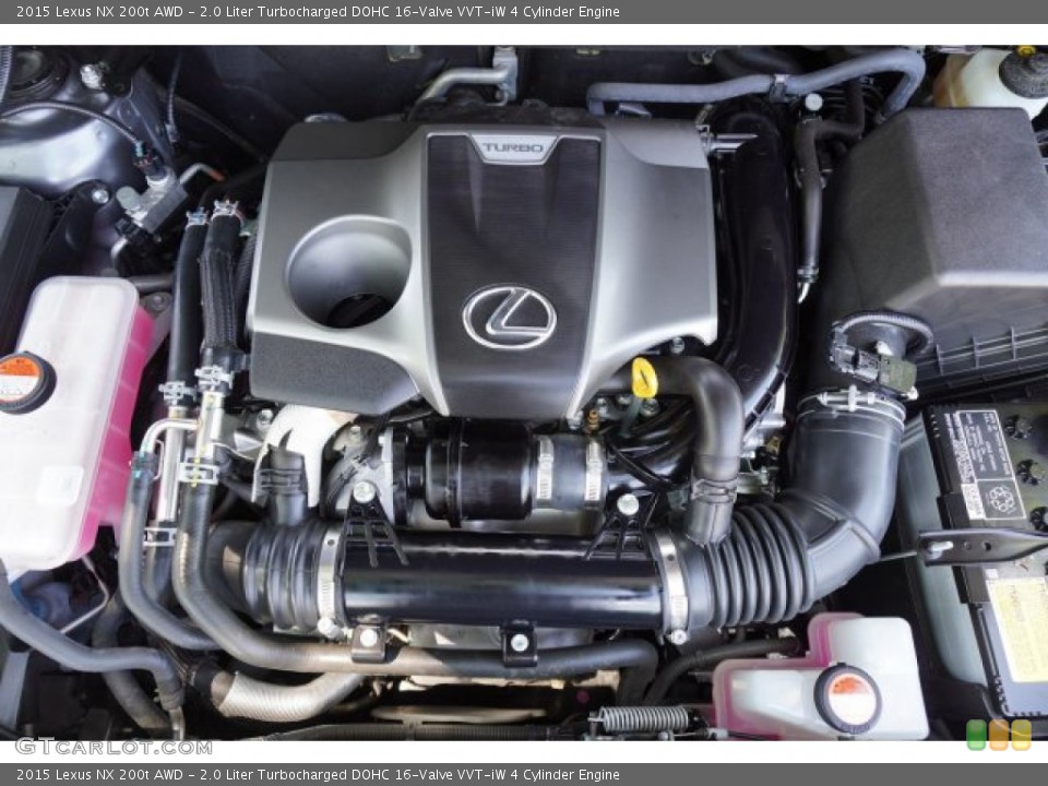 2.0 Liter Turbocharged DOHC 16-Valve VVT-iW 4 Cylinder Engine for the 2015 Lexus NX #138793206