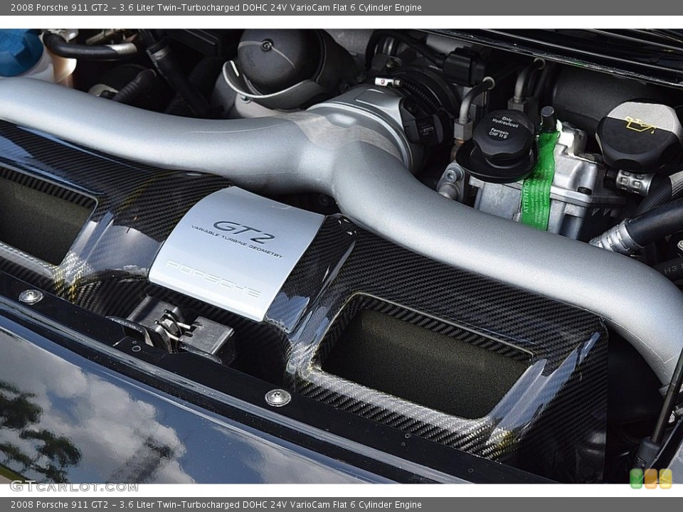 3.6 Liter Twin-Turbocharged DOHC 24V VarioCam Flat 6 Cylinder Engine for the 2008 Porsche 911 #138810272
