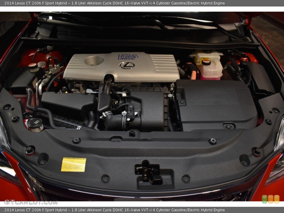 1.8 Liter Atkinson Cycle DOHC 16-Valve VVT-i 4 Cylinder Gasoline/Electric Hybrid Engine for the 2014 Lexus CT #138814718