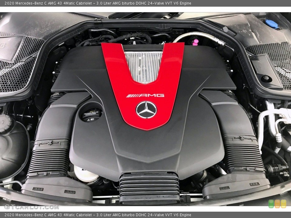 3.0 Liter AMG biturbo DOHC 24-Valve VVT V6 2020 Mercedes-Benz C Engine