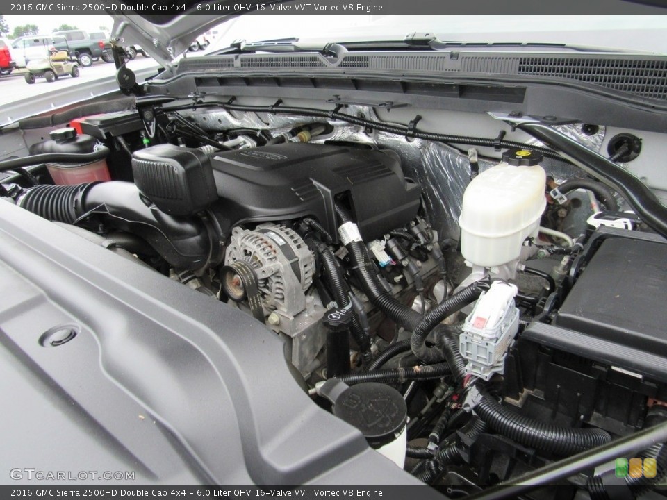 6.0 Liter OHV 16-Valve VVT Vortec V8 2016 GMC Sierra 2500HD Engine