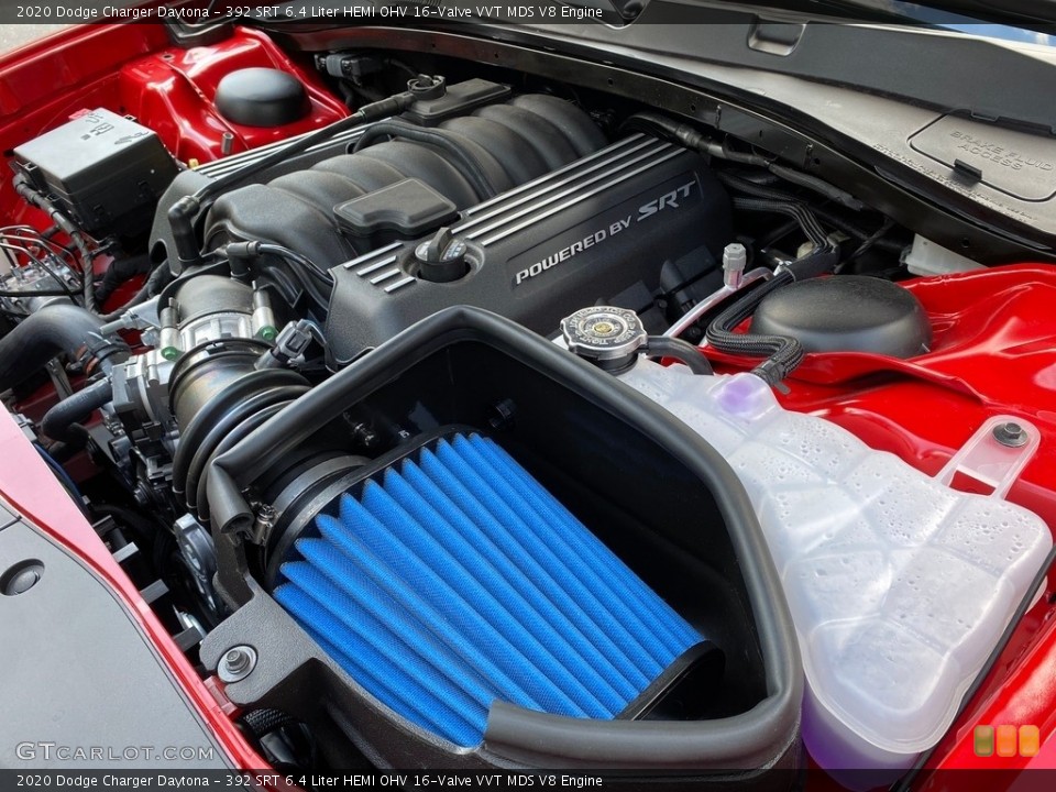 392 SRT 6.4 Liter HEMI OHV 16-Valve VVT MDS V8 2020 Dodge Charger Engine