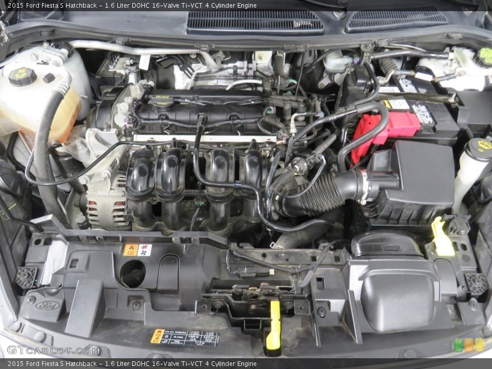 1.6 Liter DOHC 16-Valve Ti-VCT 4 Cylinder 2015 Ford Fiesta Engine