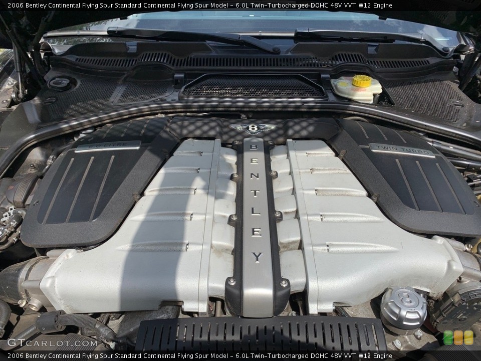 6.0L Twin-Turbocharged DOHC 48V VVT W12 2006 Bentley Continental Flying Spur Engine