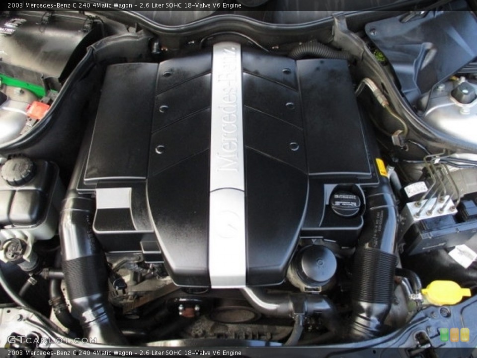 2.6 Liter SOHC 18-Valve V6 Engine for the 2003 Mercedes-Benz C #138942611