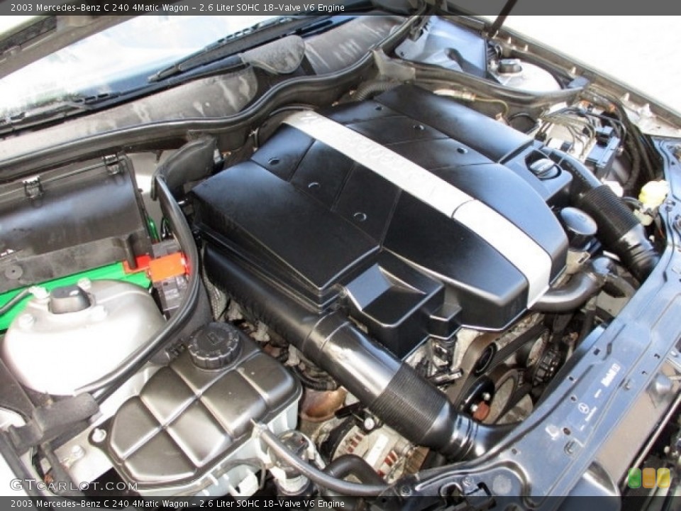 2.6 Liter SOHC 18-Valve V6 Engine for the 2003 Mercedes-Benz C #138943325