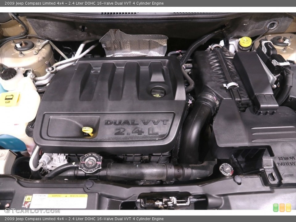 2.4 Liter DOHC 16-Valve Dual VVT 4 Cylinder 2009 Jeep Compass Engine