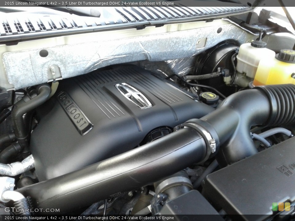 3.5 Liter DI Turbocharged DOHC 24-Valve EcoBoost V6 2015 Lincoln Navigator Engine