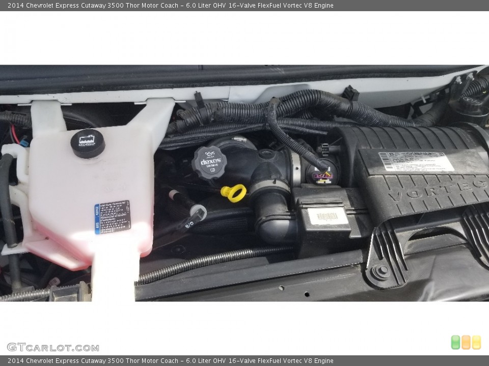 6.0 Liter OHV 16-Valve FlexFuel Vortec V8 2014 Chevrolet Express Cutaway Engine
