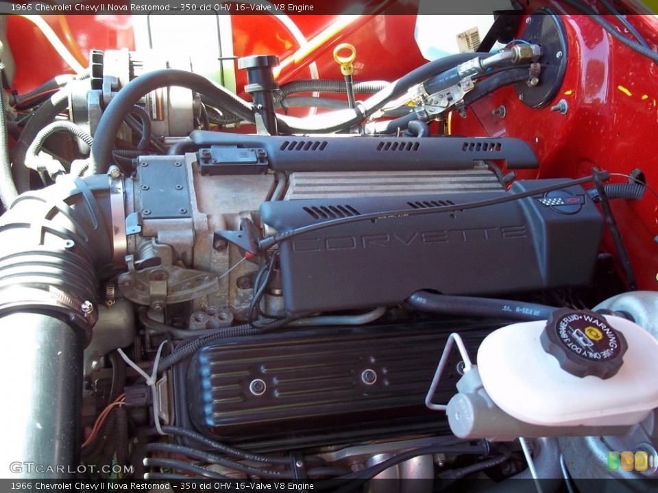 350 cid OHV 16-Valve V8 1966 Chevrolet Chevy II Engine