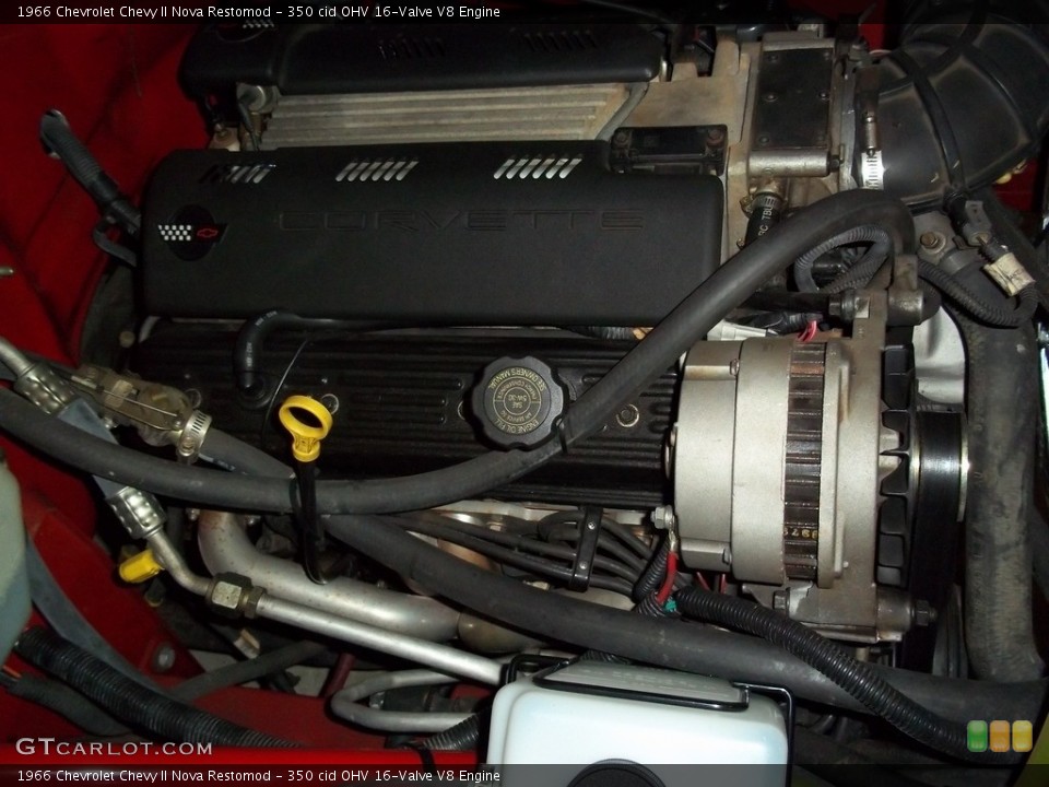 350 cid OHV 16-Valve V8 Engine for the 1966 Chevrolet Chevy II #139275608