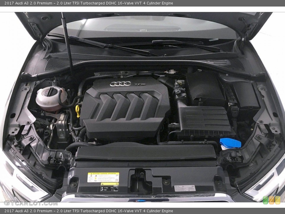 2.0 Liter TFSI Turbocharged DOHC 16-Valve VVT 4 Cylinder 2017 Audi A3 Engine