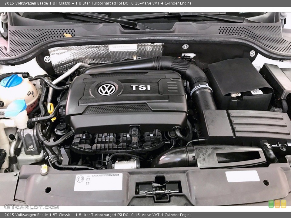 1.8 Liter Turbocharged FSI DOHC 16-Valve VVT 4 Cylinder 2015 Volkswagen Beetle Engine