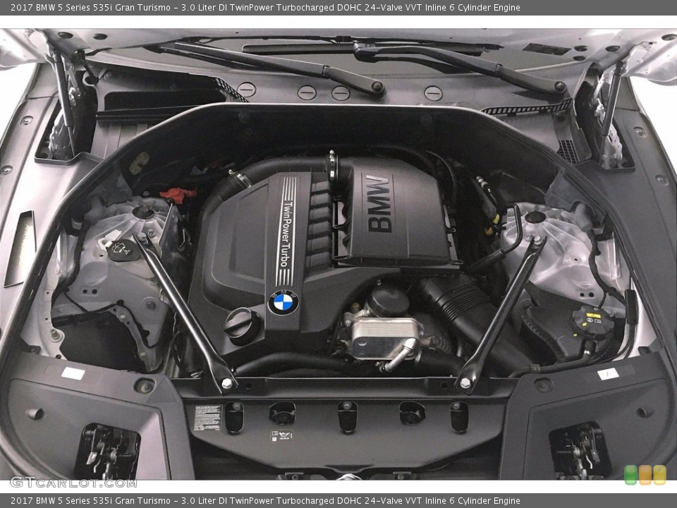 3.0 Liter DI TwinPower Turbocharged DOHC 24-Valve VVT Inline 6 Cylinder 2017 BMW 5 Series Engine