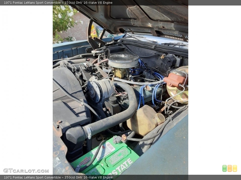 350cid OHV 16-Valve V8 1971 Pontiac LeMans Engine