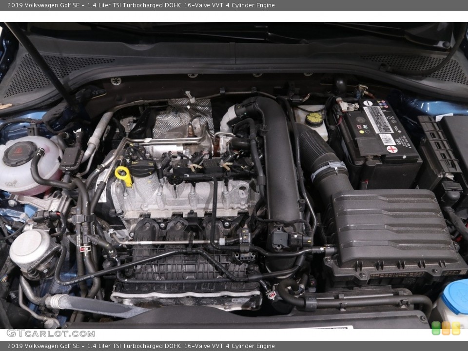 1.4 Liter TSI Turbocharged DOHC 16-Valve VVT 4 Cylinder 2019 Volkswagen Golf Engine