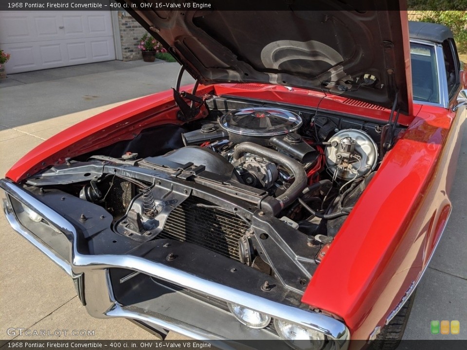 400 ci. in. OHV 16-Valve V8 1968 Pontiac Firebird Engine