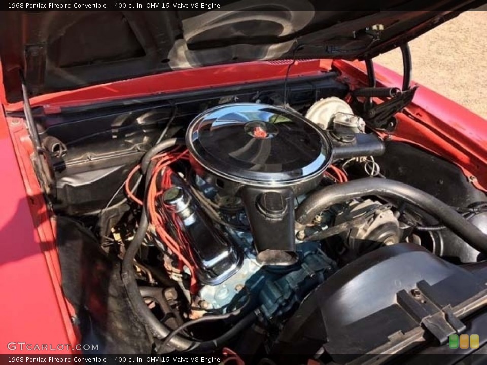 400 ci. in. OHV 16-Valve V8 Engine for the 1968 Pontiac Firebird #139647084