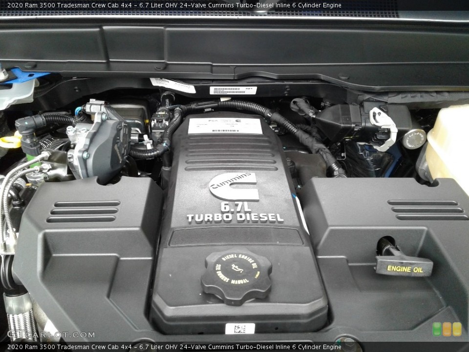 6.7 Liter OHV 24-Valve Cummins Turbo-Diesel Inline 6 Cylinder Engine for the 2020 Ram 3500 #139672206